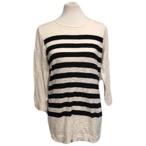 Anthropologie Lilla P stripe tunic high low top